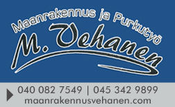 Maanrakennus & Purkutyöt Vehanen Oy logo